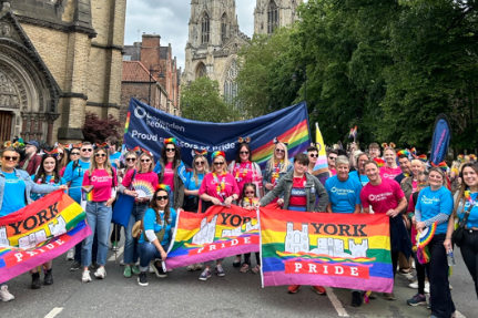 Benenden Health colleagues at York Pride Event